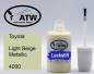 Preview: Toyota, Light Beige Metallic, 4000: 20ml Lackstift, von ATW Autoteile West.